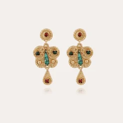 Boucles d'oreilles Paz petit modèle dorées