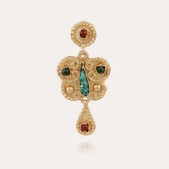 Boucles d'oreilles Paz petit modèle dorées