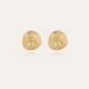Boucles d'oreilles puces Diva petit modèle dorées