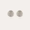 Boucles d'oreilles puces Diva petit modèle argentées