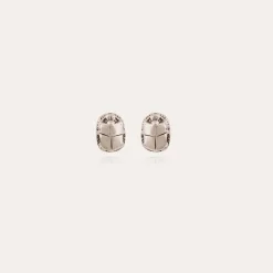 Boucles d'oreilles puces Scaramouche argentées
