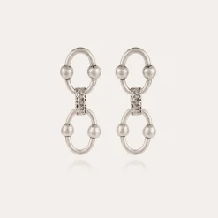 Boucles d'oreilles Rivage argentées