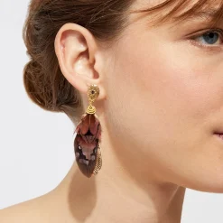 Boucles d'oreilles Sao petit modèle dorées