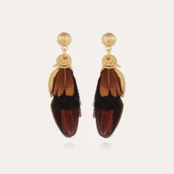 Boucles d'oreilles Sao petit modèle dorées