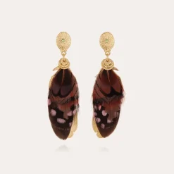 Boucles d'oreilles Sao petit modèle dorées