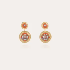 Boucles d'oreilles Sequin dorées
