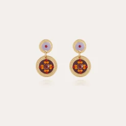 Boucles d'oreilles Sequin dorées
