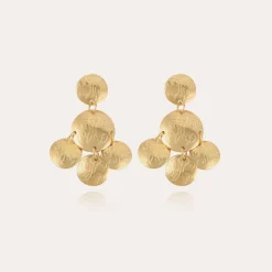 Boucles d'oreilles Sequin Diva dorées