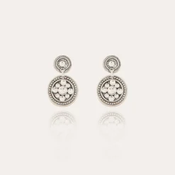 Boucles d'oreilles Sequin argentées