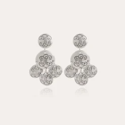 Boucles d'oreilles Sequin Diva argentées