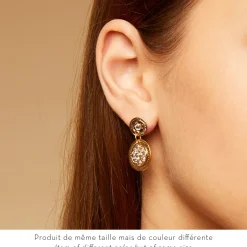 Boucles d'oreilles Sequin dorées