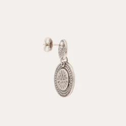 Boucles d'oreilles Sequin argentées