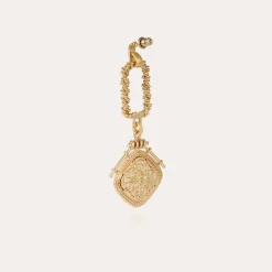 Boucles d'oreilles Siena dorées - Nacre blanche