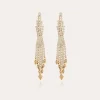 Boucles d'oreilles Sofia strass dorées