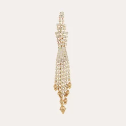 Boucles d'oreilles Sofia strass dorées