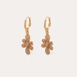Boucles d'oreilles Tao Agapa dorées