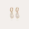 Boucles d'oreilles Tao Biwa dorées