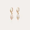 Boucles d'oreilles Tao Biwa petit modèle dorées