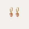 Boucles d'oreilles Tao Fleur dorées