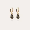 Boucles d'oreilles Tao Rainbow Bis dorées - Balsate noir