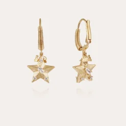 Boucles d'oreilles Tao Stella dorées