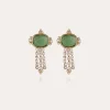 Boucles d'oreilles Tiki dorées - Serpentine