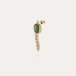 Boucles d'oreilles Tiki dorées - Serpentine