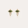 Boucles d'oreilles Tiki petit modèle dorées - Serpentine