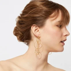 Boucles d'oreilles Torsade Multi petit modèle dorées