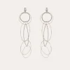 Boucles d'oreilles Torsade Multi argentées