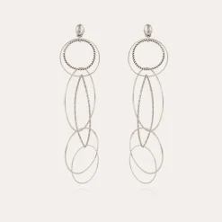 Boucles d'oreilles Torsade Multi argentées