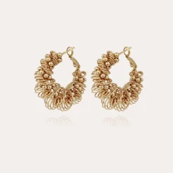 Boucles d'oreilles Tourbillon petit modèle dorées