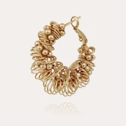 Boucles d'oreilles Tourbillon petit modèle dorées