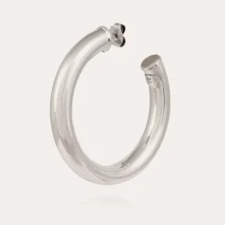 Boucles d'oreilles Turner grand modèle argentées