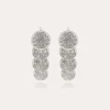 Boucles d'oreilles Very Diva quadruple petit modèle argentées