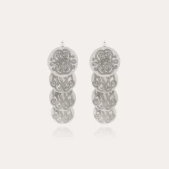 Boucles d'oreilles Very Diva quadruple petit modèle argentées