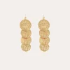 Boucles d'oreilles Very Diva quadruple petit modèle dorées