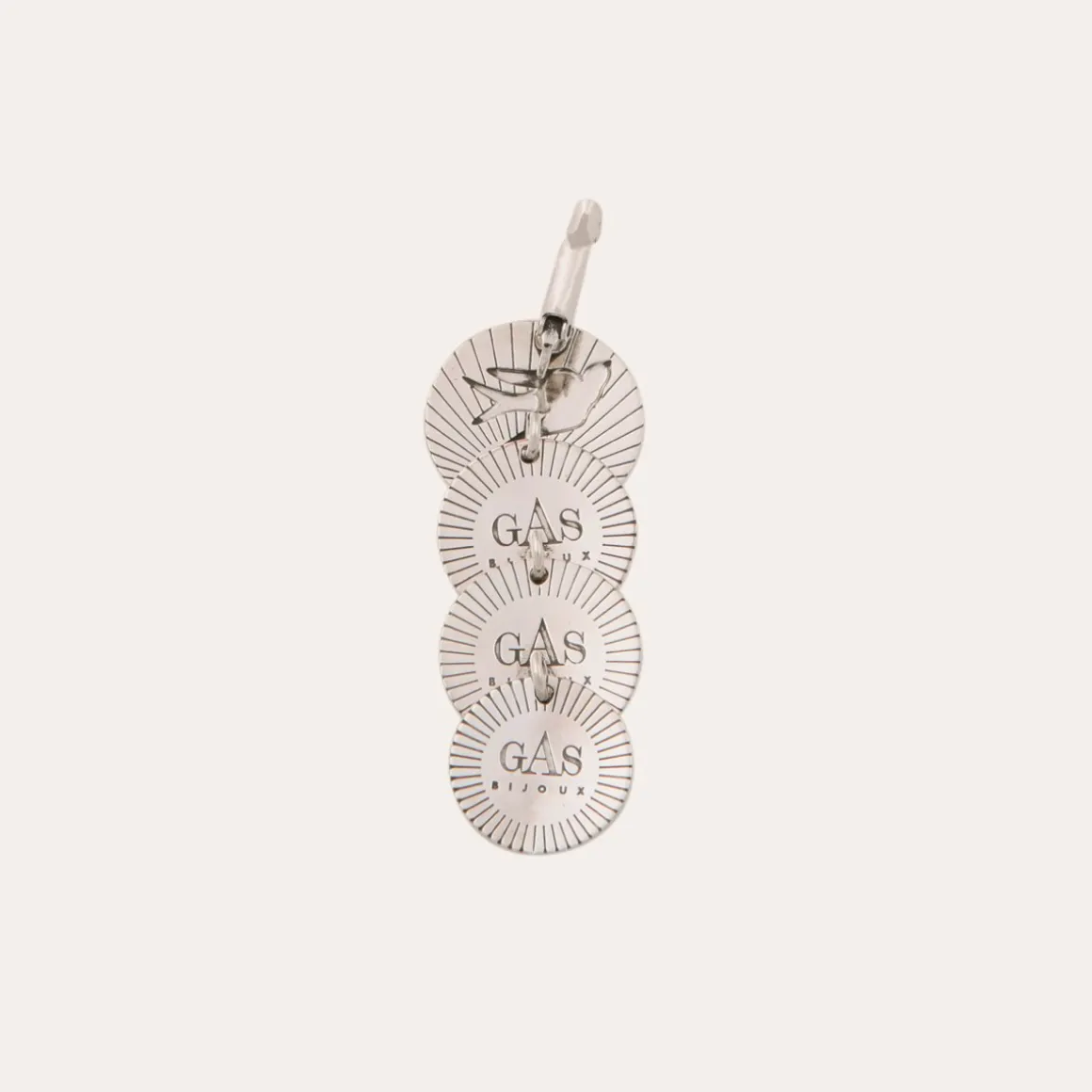 Boucles d'oreilles Very Diva quadruple petit modèle argentées
