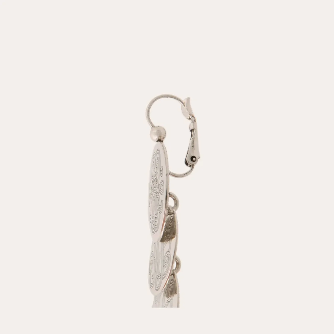 Boucles d'oreilles Very Diva quadruple petit modèle argentées