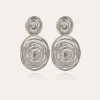 Boucles d'oreilles Wave grand modèle argentées