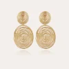 Boucles d'oreilles Wave grand modèle dorées