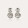 Boucles d'oreilles Wave petit modèle argentées