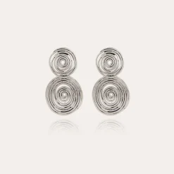 Boucles d'oreilles Wave petit modèle argentées