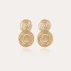 Boucles d'oreilles Wave petit modèle dorées