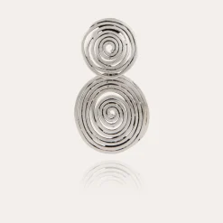 Boucles d'oreilles Wave petit modèle argentées