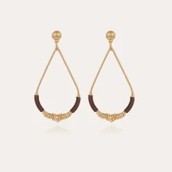 Boucles d'oreilles Zizanie petit modèle dorées