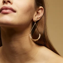 Boucles d'oreilles Zizanie petit modèle dorées