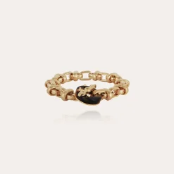 Bracelet Adrian acétate doré - Écaille