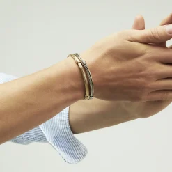 Bracelet Ariane grand modèle argenté