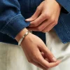 Bracelet Ariane très grand modèle argenté